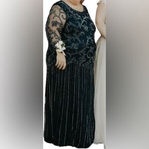 Navy Floor length gown